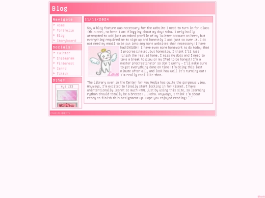 blog screenshot
