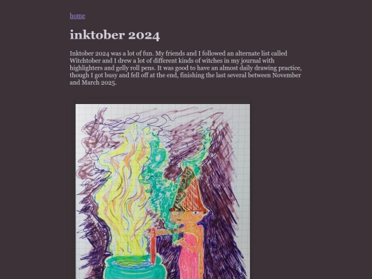 inktober screenshot