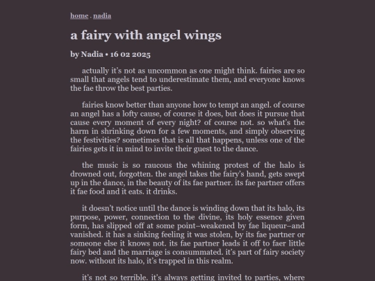 writing/angelfairy screenshot