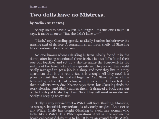 writing/twodolls screenshot