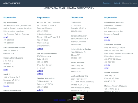 dispensaries screenshot