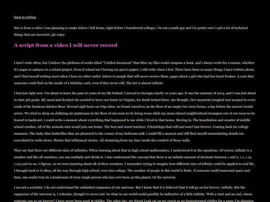 writing/prose/script screenshot