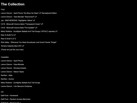collection screenshot