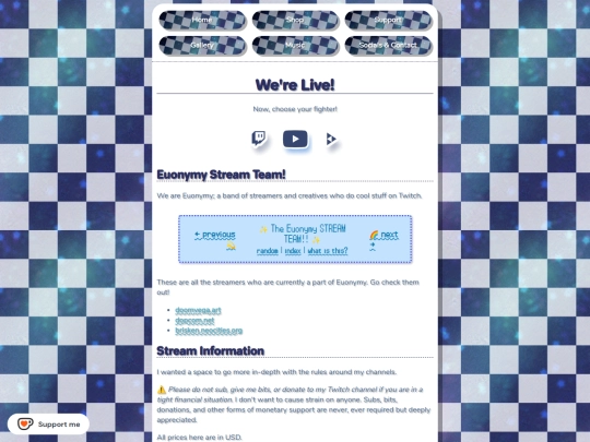 live screenshot