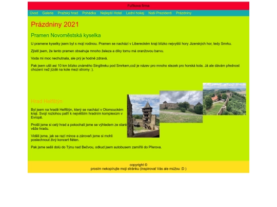 prázdniny screenshot