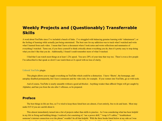 projects screenshot