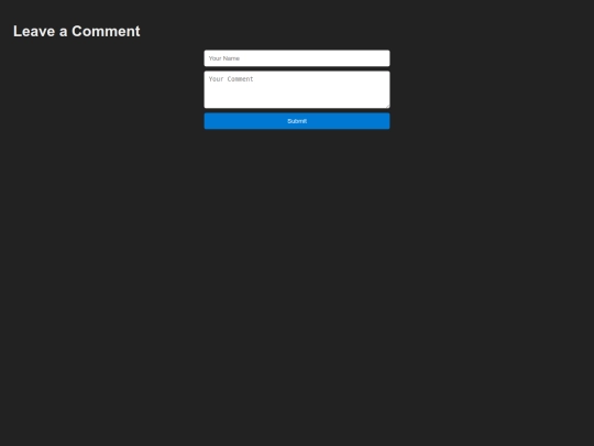 commenttest screenshot