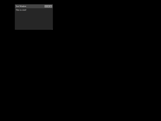 test screenshot
