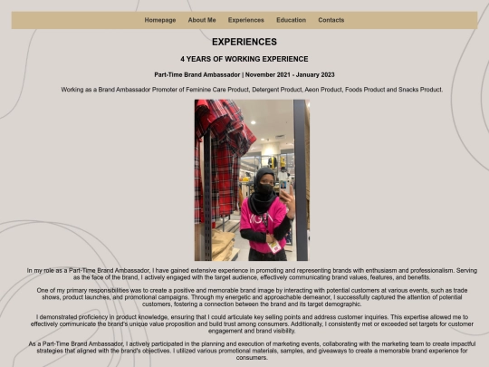 experiences screenshot