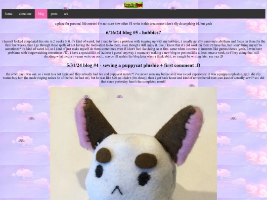 blog screenshot