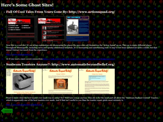 Ghostsites screenshot