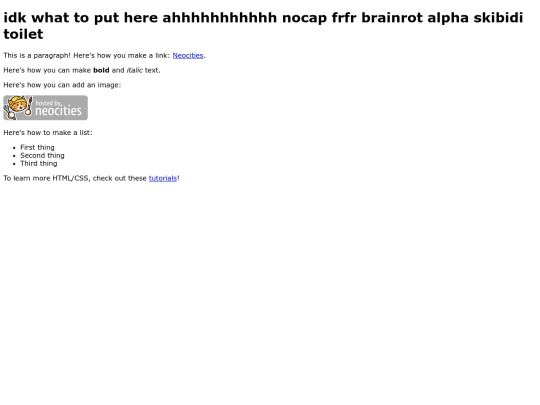 index screenshot