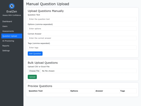 admin/manualquestionupload screenshot