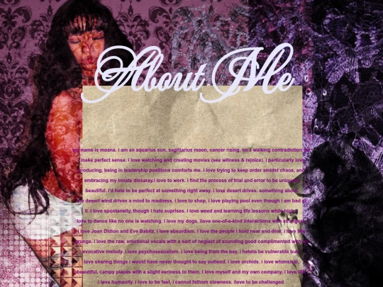 aboutme screenshot