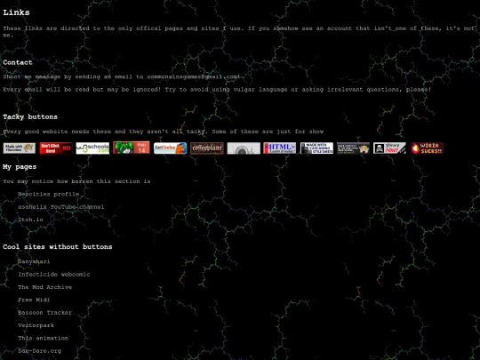 main/links screenshot