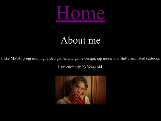 aboutme screenshot