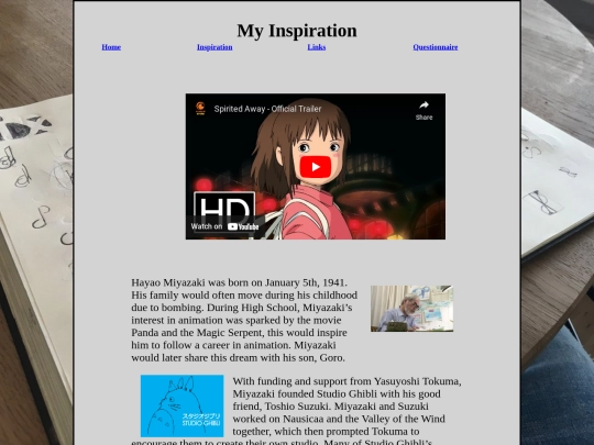 Inspiration screenshot