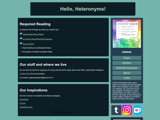 links screenshot