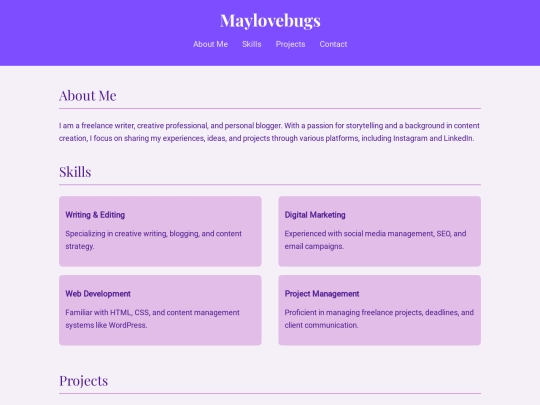portfolio screenshot