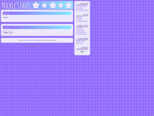 faves/blank screenshot