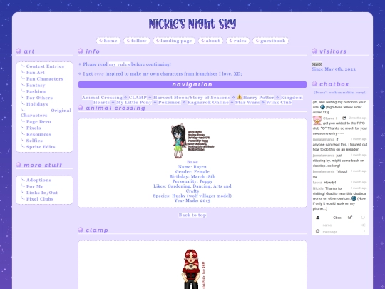 pixel/fanchars screenshot