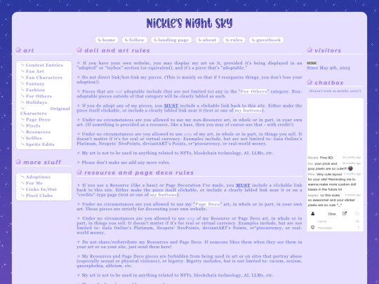 pixel/rules screenshot