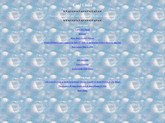 links screenshot