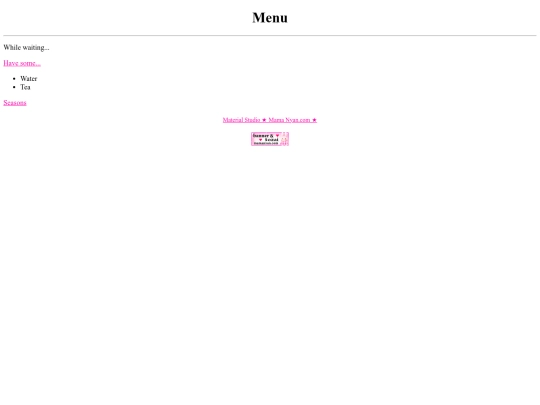 menu screenshot