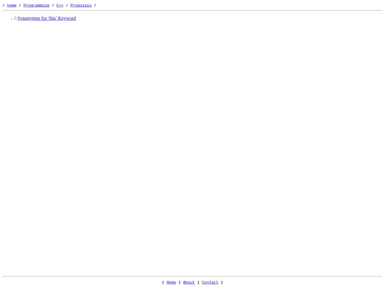 Programming/C++/Proposals screenshot
