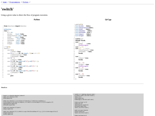 Programming/Python/switch screenshot