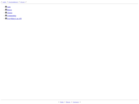 Programming/Style screenshot
