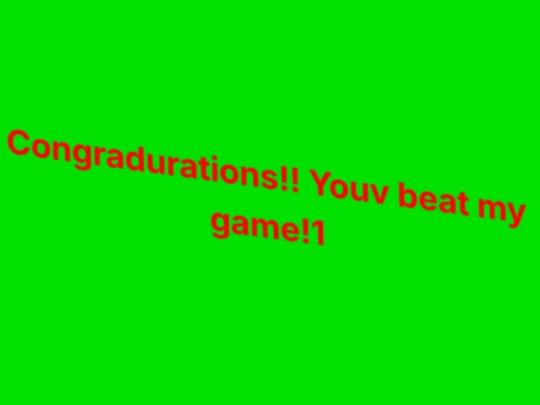 congradurations screenshot