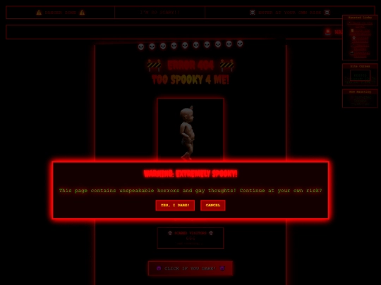 scarypage screenshot