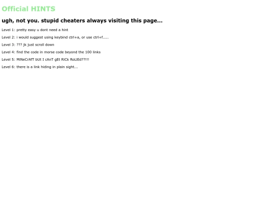 hints screenshot