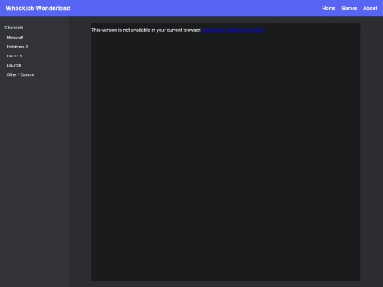 games screenshot