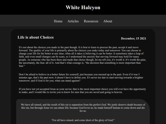 articles/Life_Choices screenshot