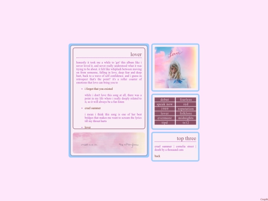 Shrine/taylor/lover screenshot