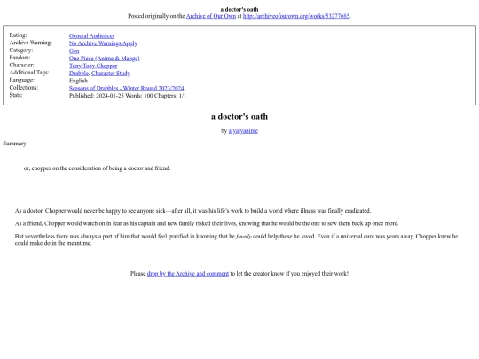 fics/a_doctors_oath screenshot
