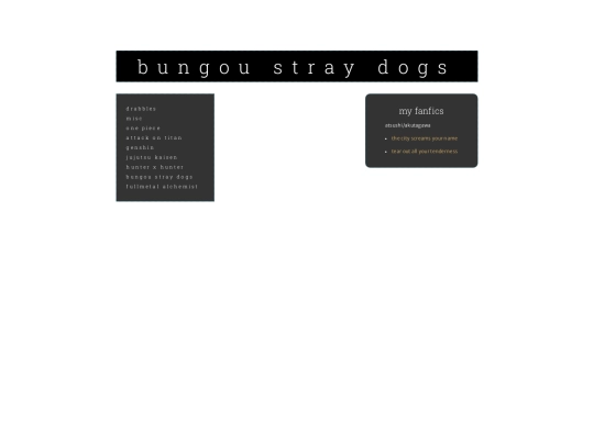 fics/bungou screenshot