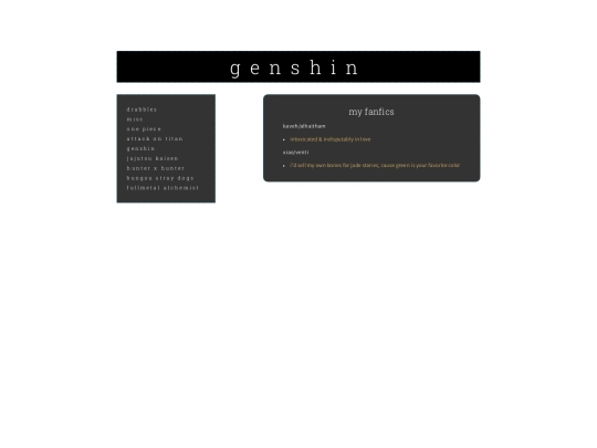 fics/genshin screenshot