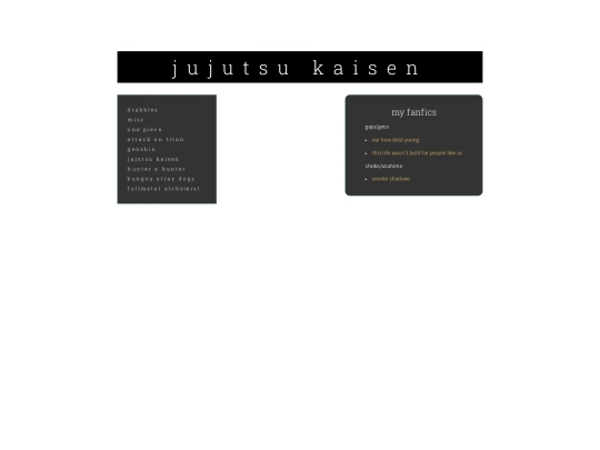 fics/jjk screenshot