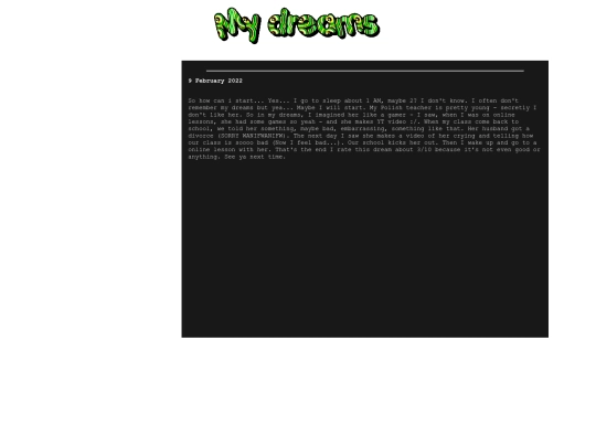 mydreams screenshot