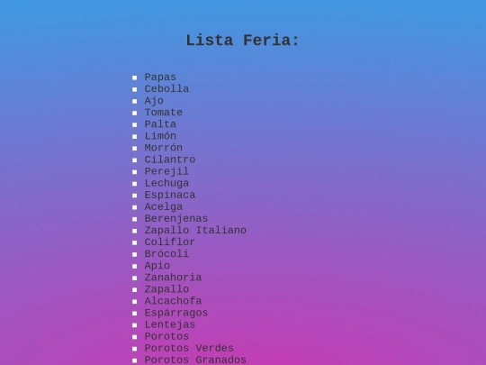 Feria screenshot