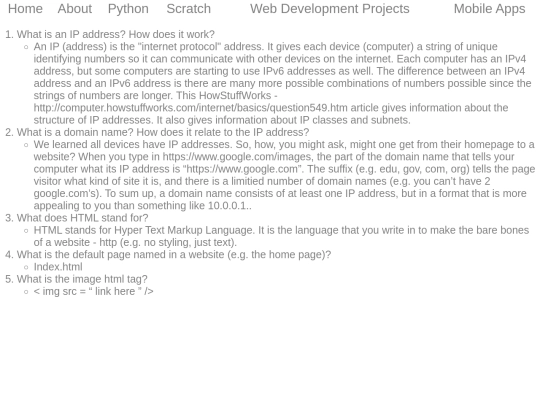 webDev screenshot