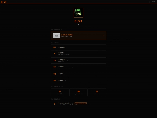links screenshot