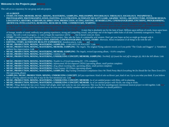 projects screenshot