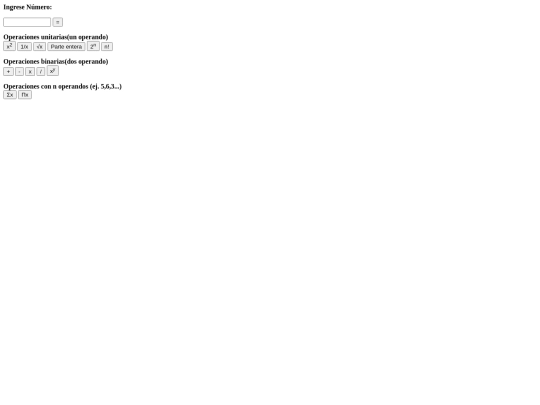 CalculadoraJquery screenshot