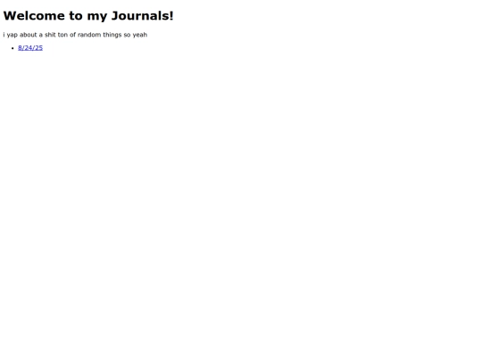 journals screenshot