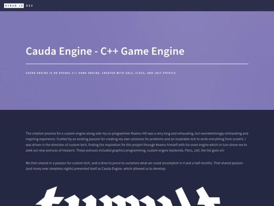 cauda_engine screenshot