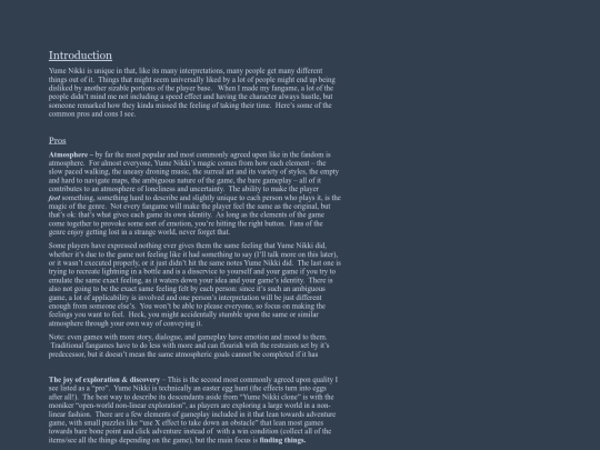 Yume Nikki/yumeessay screenshot